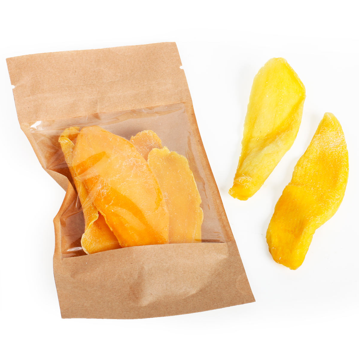 Вяленое тайское манго натуральное в крафт пакетике 100г