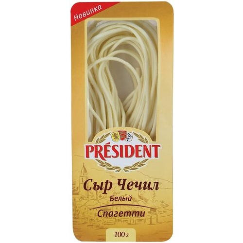 PRESIDENT cыр Чечил белый спагетти 35% 100г