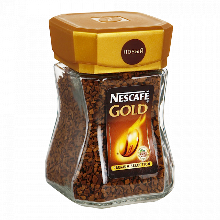 Nescafe Gold кофе Нескафе Голд растворимый банка 47.5г