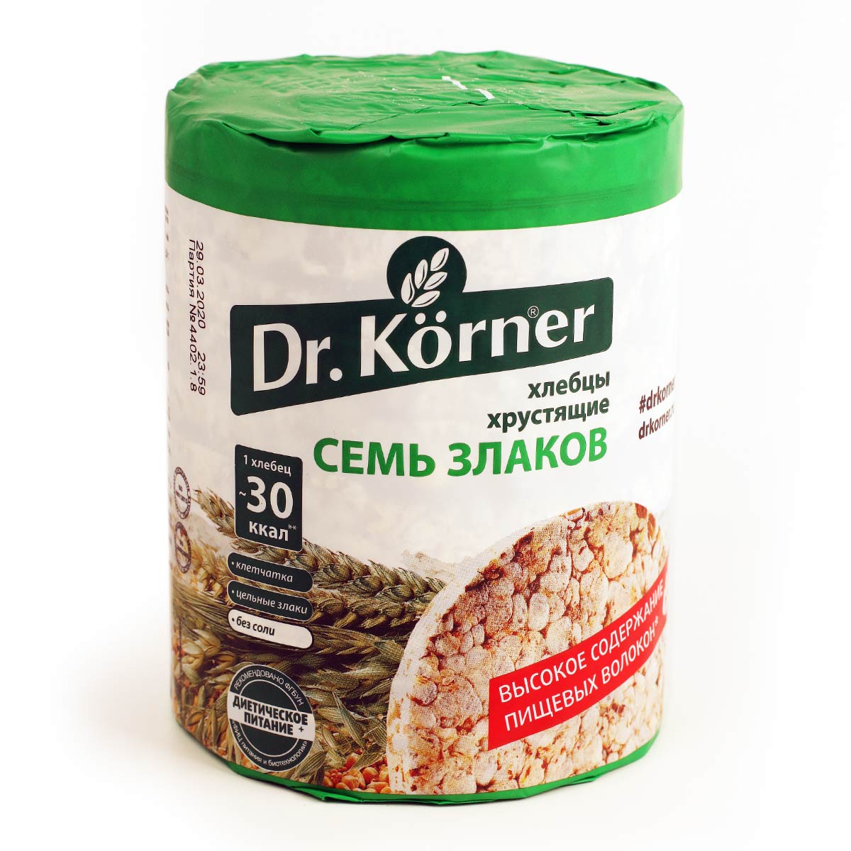 Dr. Korner хлебцы Доктор Корнер хрустящие Семь злаков 100г
