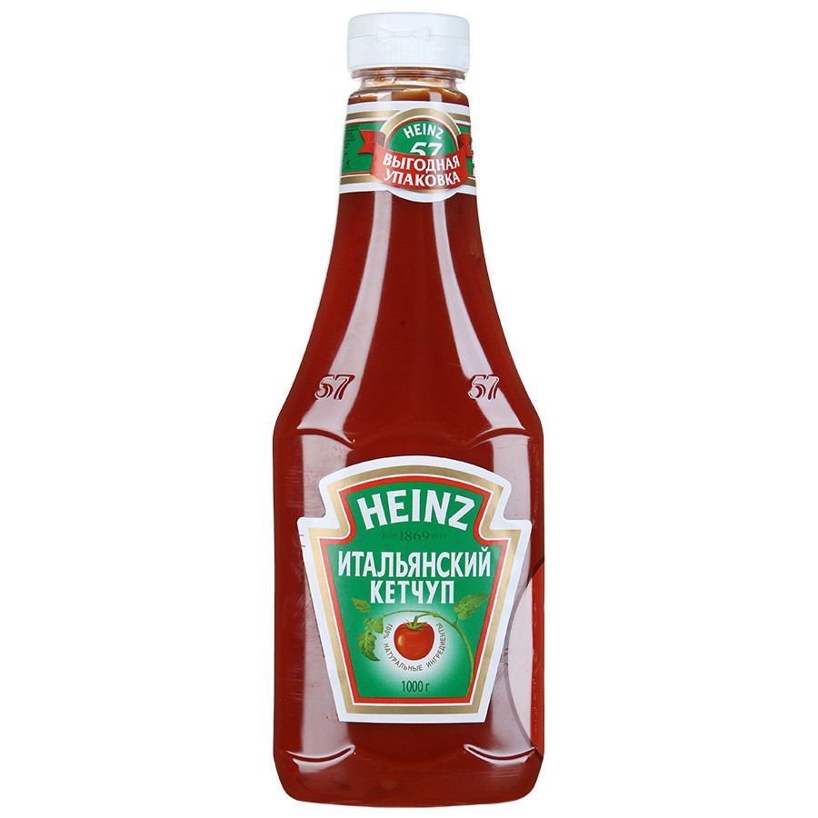 Heinz кетчуп томатный Итальянский в бутылке 800г
