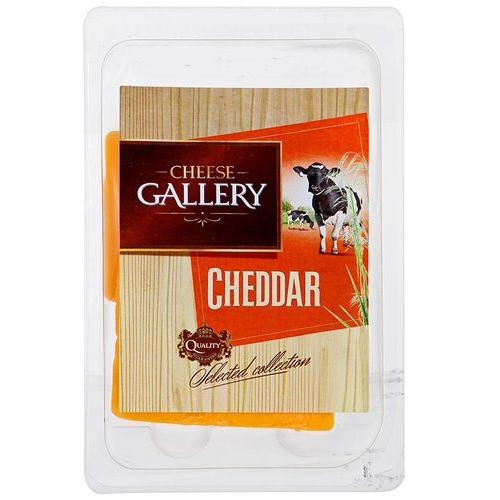 CHEESE GALLERY сыр Чеддер красный нарезка 45% 150г