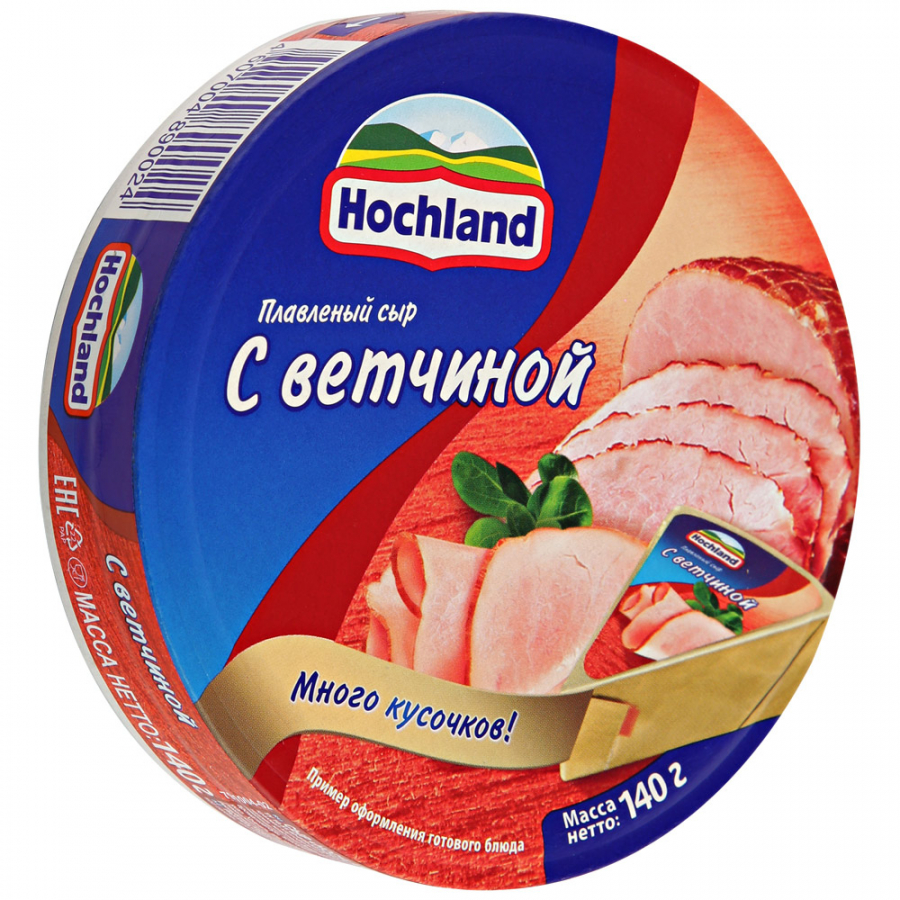Hochland с ветчиной сыр плавленый 140г