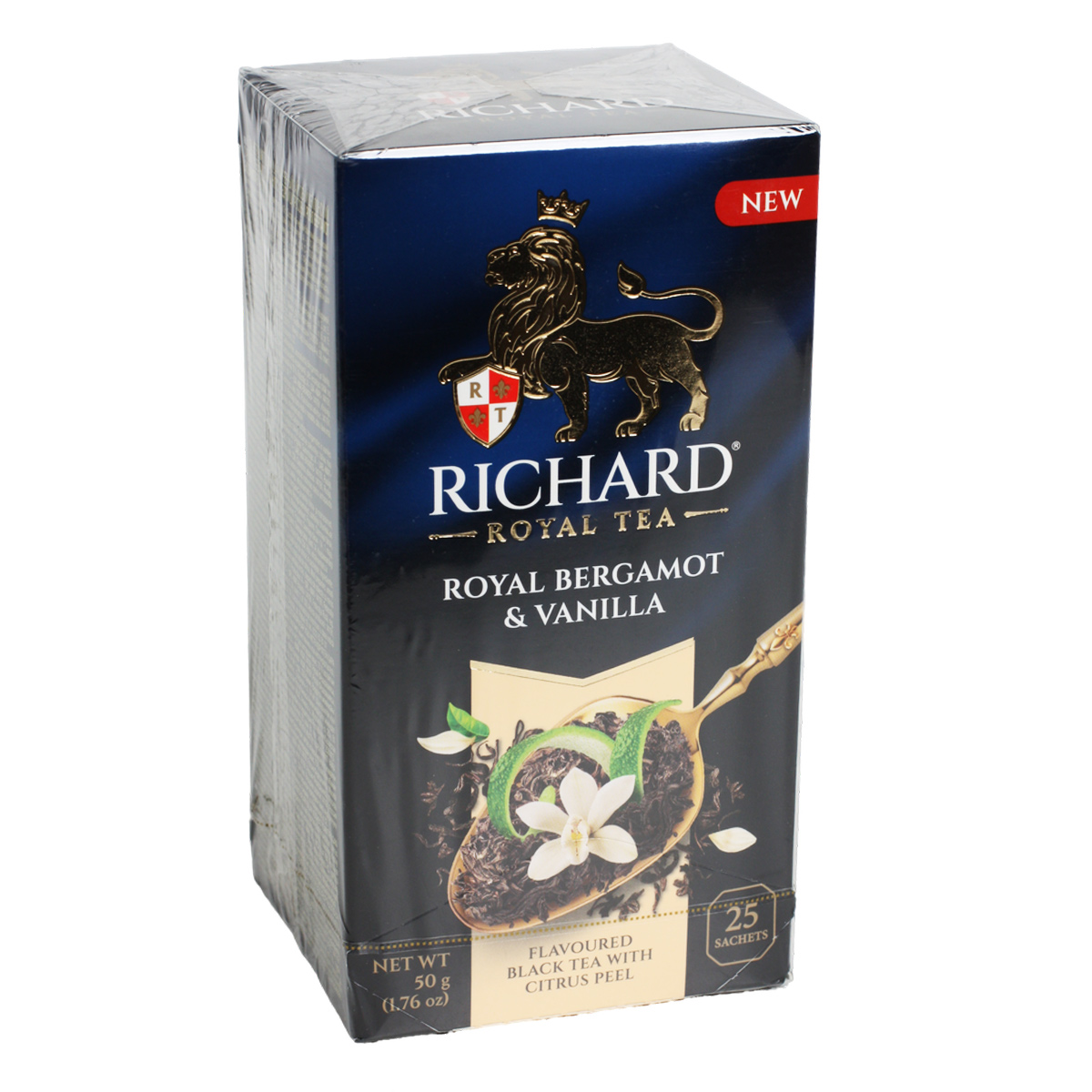 Чай Ричард черный Roal Bergamot&Vanilla 25X2г 50г