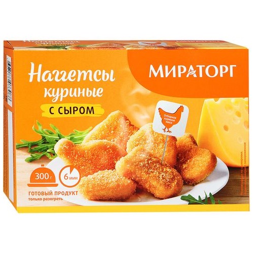 МИРАТОРГ Наггетсы куриные с сыром 300г