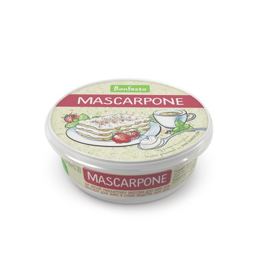 BONFESTO Маскарпоне сыр творожный 78% 250г
