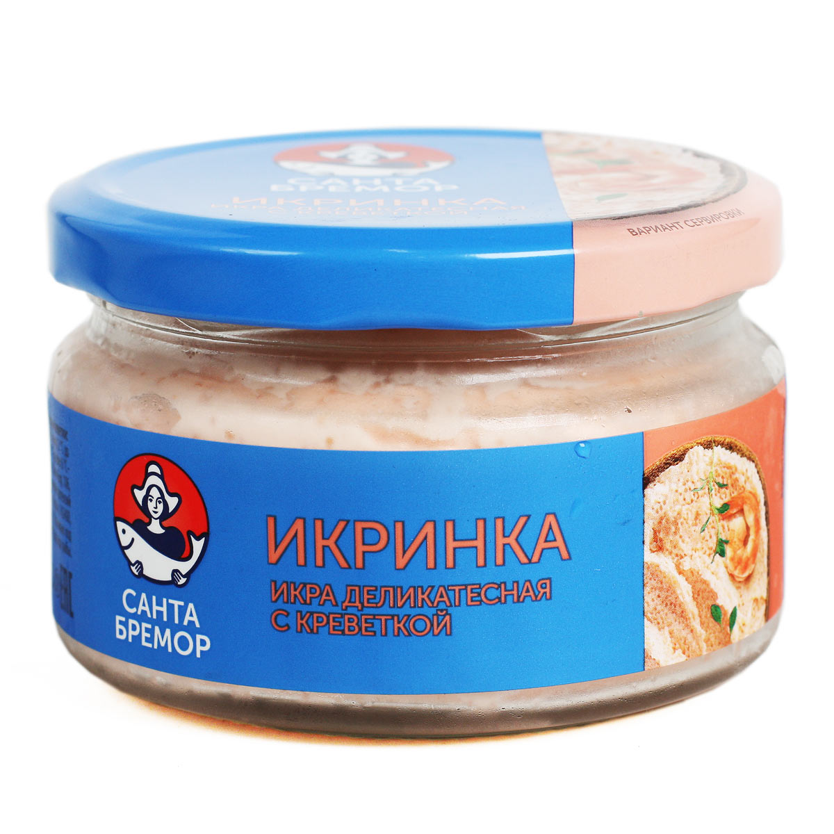 ИКРИНКА икра деликатесная с креветкой САНТА БРЕМОР 160г