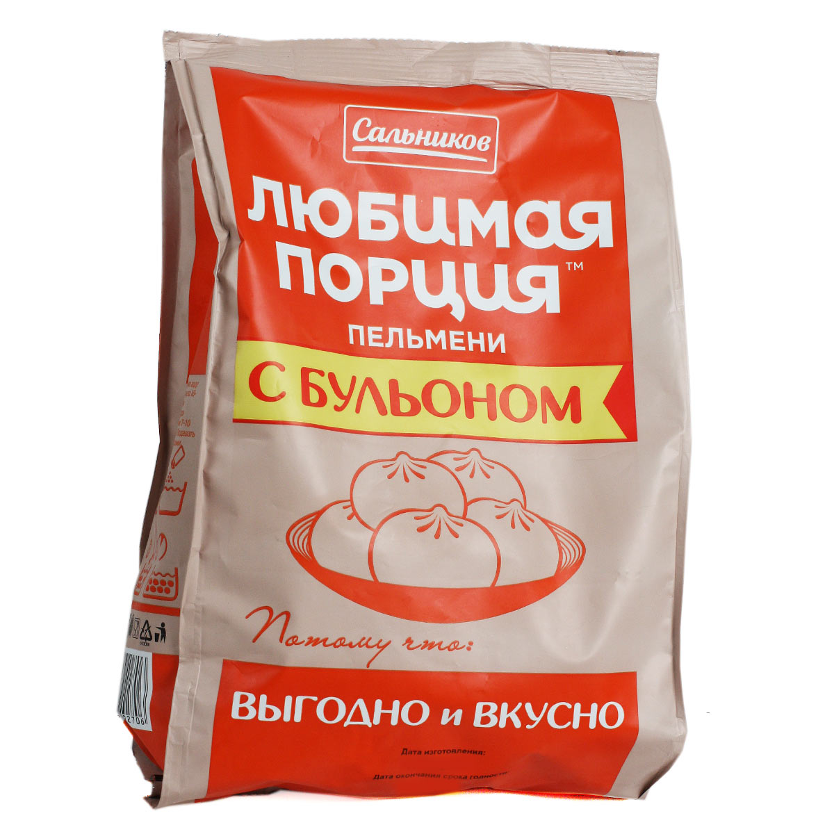 Пельмени с бульоном Любимая порция 800г Сальников