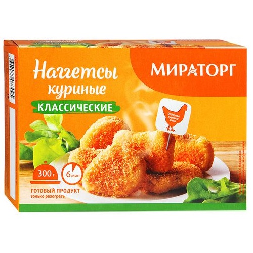 МИРАТОРГ Наггетсы куриные классические 300г