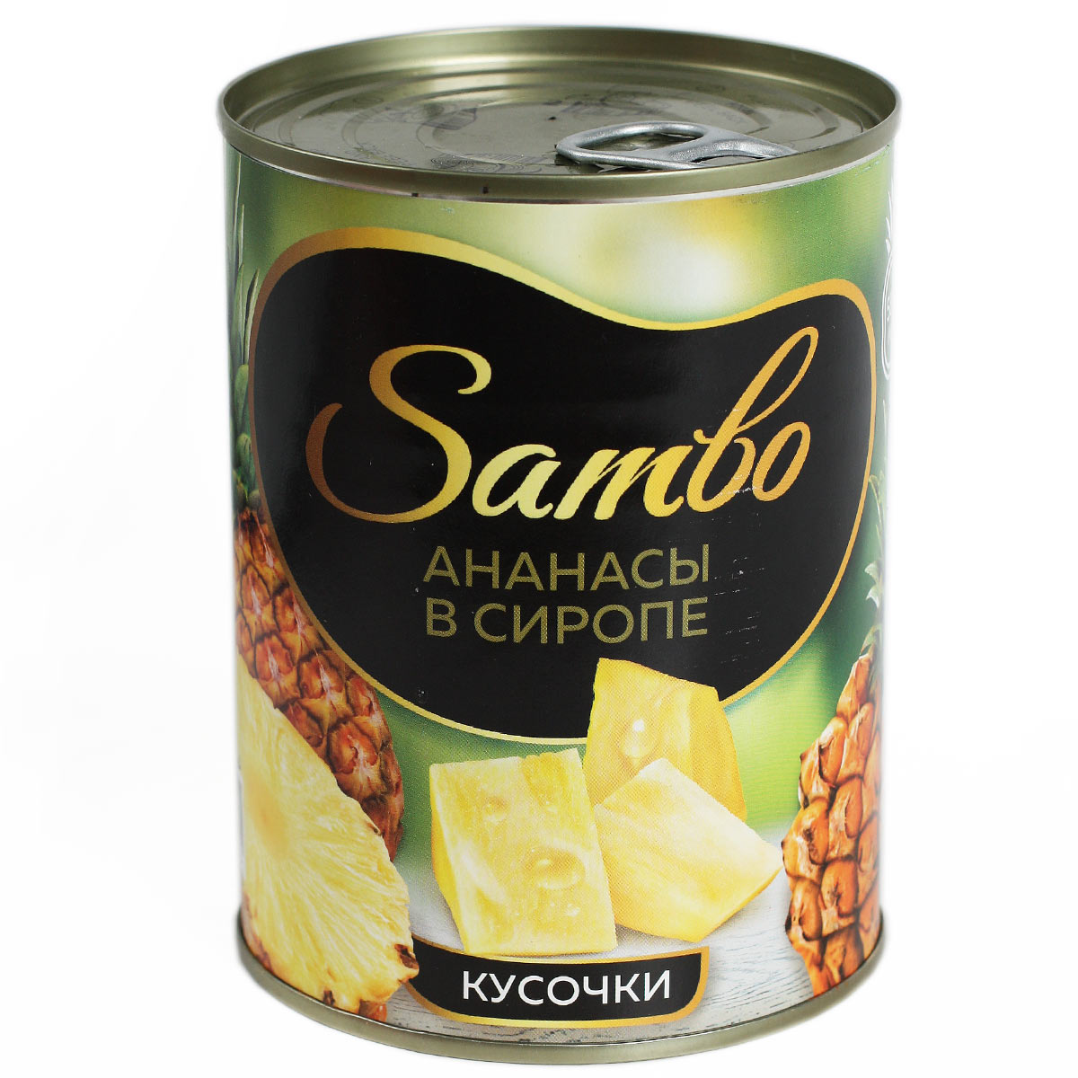 SAMBO АНАНАСЫ в сиропе кусочки KDV 580мл 