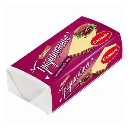 Вафли Слодыч с шоколадным вкусом Традиционные 100г