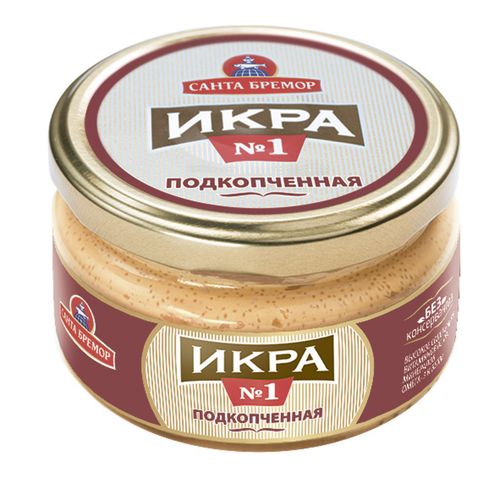 Икра мойвы подкопченная Санта-Бремор 180г 