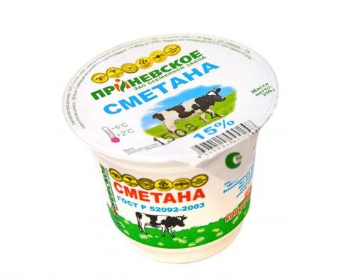 Приневское ПЗ Сметана 15% 250г