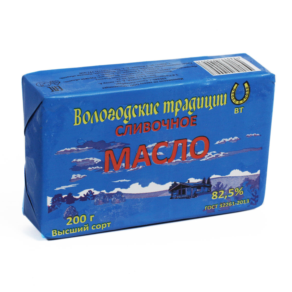 Масло сливочное Вологодские традиции 82,5% 200г