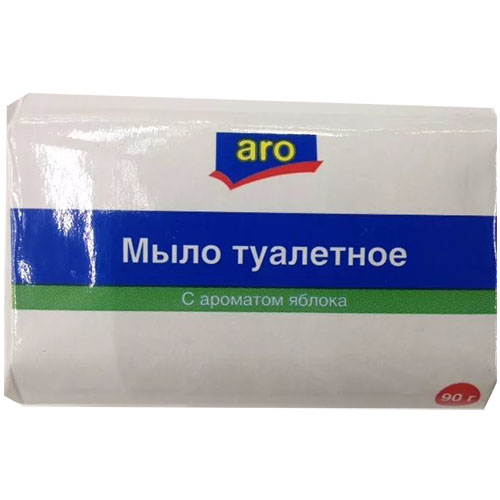 Aro мыло туалетное с ароматом яблока 4X75г
